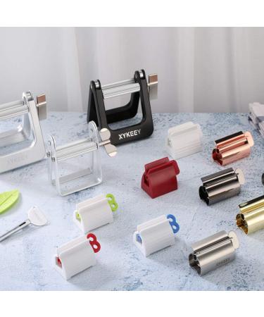 XYKEEY Toothpaste Tube Squeezer - Set of 2 Metal Rollers, Toothpaste Wringer Stand - Matt Gold - Buy Online on GoSupps.com