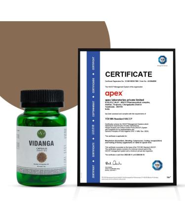 Vanan Vidanga Capsules (60 Capsules) | Plant Digestive Support | Vegan Dietary Supplement with Embelia Ribes Extract | Ayurvedic Support for Digestive Health - Buy Online on GoSupps.com