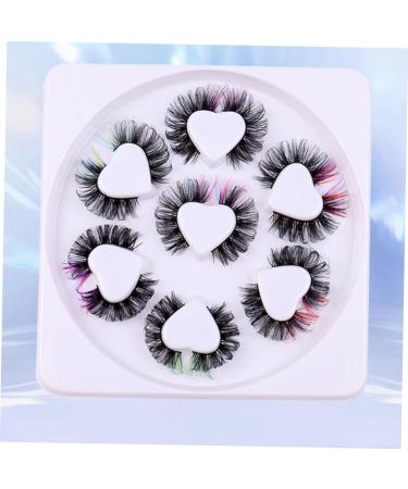 minkissy 7 Pairs Fake Eyelashes False Lashes Colored Lash Extensions Lash Clusters with Color Eyelashes with Color Curl Lash Clusters Color Lashes Colored Lashes Russia Chemical Fiber Curly - Buy Online on GoSupps.com