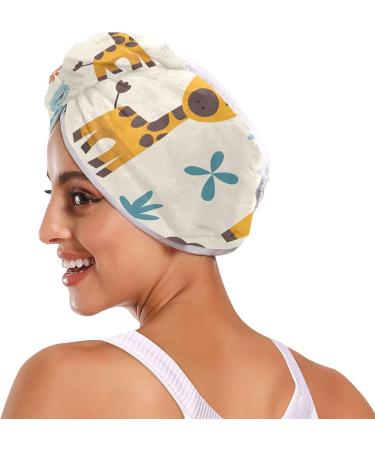 Clever Animals Hair Towel 2 Pack | Super Absorbent Quick Dry Hair Turbans for Women & Girls - Buy Online on GoSupps.com
