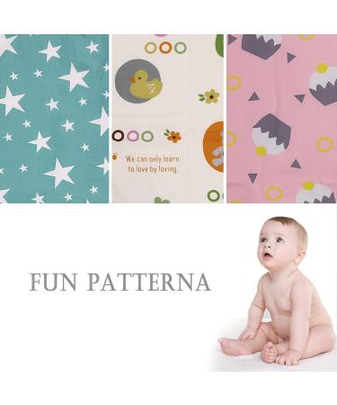 3 Pcs Waterproof Baby Changing Pad Mat Set - Foldable 19.6''X27.5'' Reusable Washable Liners for Indoor Outdoor Travel - Buy Online on GoSupps.com