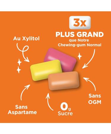 PUR Jumbo Gum |Chewing-gum Sans Aspartame | Au Xylitol |Ar me naturel Strawberry Banana Orange 20 Pi ces (Lot de 1) Strawberry Banana Orange 20 unit (Lot de 1) - Buy Online on GoSupps.com