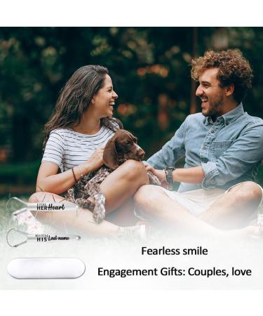Anniversary & Wedding Gifts for Couples | Stainless Steel Tongue Scraper Cleaner 2-Pack - Perfect for Engaged & Valentine's Day - Buy Online on GoSupps.com
