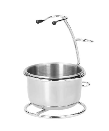 Durable Stainless Steel Shaving Set: 1 Razor & Brush Stand - Perfect for Salons | International Shipping Available - Buy Online on GoSupps.com