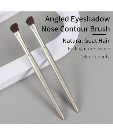 ENZO KEN Natural Horse Hair Nose Contour Brush - Angled Eyeshadow & Highlighting Brush for Smoky Eyes - Pro Precision Eye Makeup Tool for Cat Eyes & Dark Circles - E202 - Buy Online on GoSupps.com