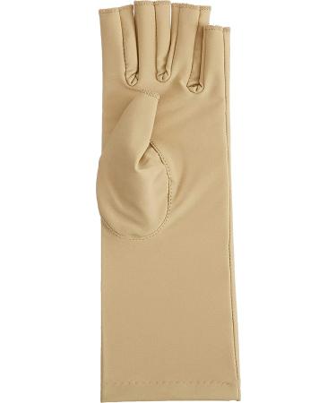 Rolyan Compression Glove, Fingerless Compression Glove for Arthritis for Men & Women, Arthritis Compression Gloves for Carpal Tunnel, Compression Glove for Swelling, Right Hand, Small, Open Finger Small - Open Finger Right Hand