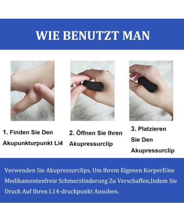 Acupressure Clip for Weight Loss | 2PCs Massage Hand Clip for Headache Relief & Tension | Portable Acupuncture Solution - Buy Online on GoSupps.com