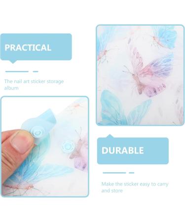 minkissy Nail Art Sticker Storage Album Collecting Album Nail Stickers Empty Storage Showing Holder Organizer for Nail Salon Women Girls Supplies Style 3 - Buy Online on GoSupps.com
