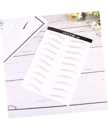 WOONEKY 6 Sheets Pairs Eyebrow Makeup Tools Brow Lamination False Eyebrows Sticker Stickers Eye Brow Black - Buy Online on GoSupps.com