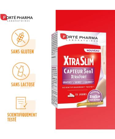 Fort Pharma - XtraSlim Sensor 3in1 | Food Supplement Sensor for Fats Sugars and Calories | 60 Capsules - Buy Online on GoSupps.com