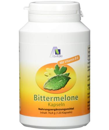 Avital bitter melon capsules with a standardized fruit extract of the bitter melon (Momordica Charantia) and vitamin B6 for a normal homocystein level 120 capsules - Buy Online on GoSupps.com