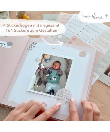 Mintkind Baby Gift Set | My First Year Baby Diary Milestone Cards & Souvenir Box | Perfect Baby Photo Album for Boys & Girls - Buy Online on GoSupps.com