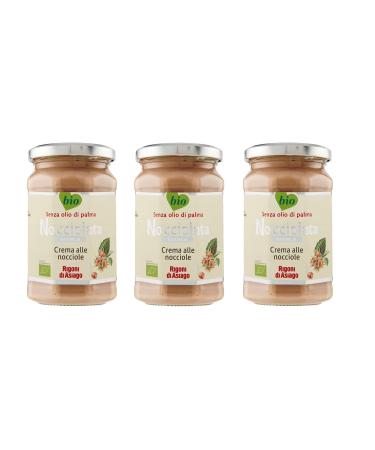 Rigoni di Asiago BIO Nocciolata Bianca Set of 3 white chocolate tartiner creams 270 g
