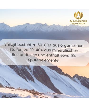 Maharishi Ayurveda Shilajit 995 mg food supplement with Ayurvedic plant parts and minerals 60 tabs 1 piece package Shilajit Tab 60 pieces 1er Pack - Buy Online on GoSupps.com