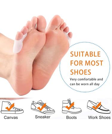 Runrayay 8-Pack Bale Toe Corrector Pads | Gel Pinky Toe Bunion Protection & Relief | Small Toe Protection for Women - Style 5 - Buy Online on GoSupps.com