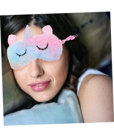 Lurrose 3-Piece Animal Plush Nap Patch Gift Set - Cute Cartoon Train Travel Eyeshade for Rest and Yoga - Soft Blackout Mask for Christmas Night - Buy Online on GoSupps.com