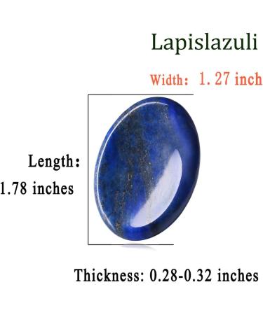 XIANNVXI Lapis Lazuli Worry Stone - Healing Gemstone for Anxiety Relief & Meditation - Reiki Crystal for Stress Relief - Buy Online on GoSupps.com