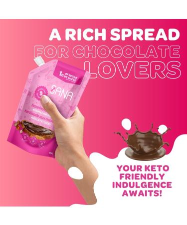 Sana Hazelnut Spread with Milk & Cocoa Low Sugar (1gr) No Added Sugar | 3 Pack x 200g | Chocolate Spread Keto-Friendly Gluten-Free Palm Oil Free Hazelnut Milk Cocoa 3x200g - Buy Online on GoSupps.com