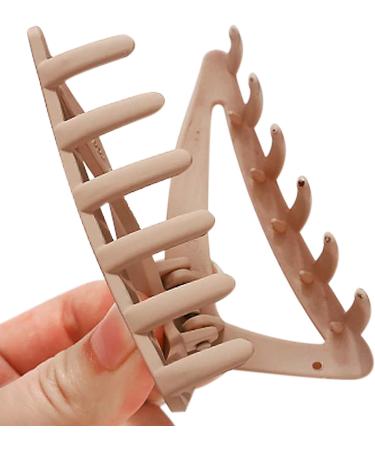 Hair Claw Clips Girls Women Nonslip French Matte Claw Clip for Thin Hair Curly Straight Long Hair - 6 Packs / Set 1 count (Pack of 1) - Buy Online on GoSupps.com