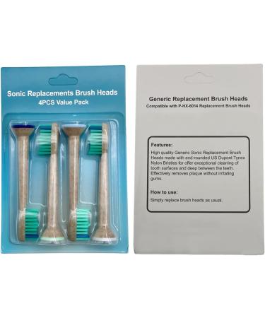 Sustainable Replacement Toothbrush Heads for PLP Simply Clean - 4 Soft Dupont Bristles - Eco-Friendly Wheat Straw Brush Heads - Buy Online on GoSupps.com