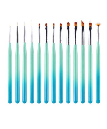 13 Pieces Sets Nail Art Brush Nails Dotting Tools Drawing Line Pen Drawing Line Pens Reusable