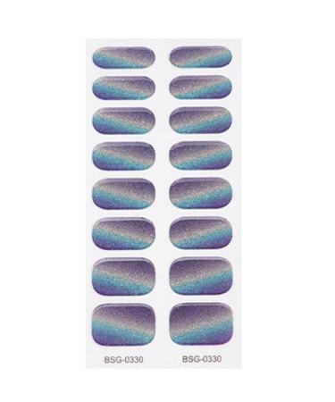 Semi Cured Gel Nail Polish Strips Adhesive Gel Nail Art Stickers Lasting Glitter Gel Nail Wraps Sticker with Nail File Semi Cured Gel Nail Stickers for Toes White with Uv Light Bsg0330