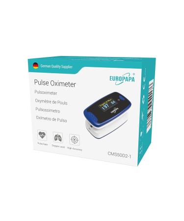 Europapa Finger Pulse Oximeter - Fast SPO2 Measurement with OLED Display for Adults | Accurate Oxygen Saturation Monitor - Buy Online on GoSupps.com