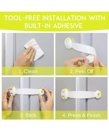 5 Pack Refrigerator Door Lock - Child Safety Cabinet Locks for Cabinets, Sliding Doors, Drawers, and More - Buy Online on GoSupps.com