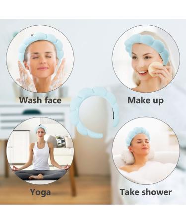 BIRBU Spa Headband for Women - Green Makeup & Face Washing Soft Towel Hair Band - Buy Online on GoSupps.com