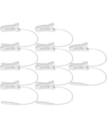 10-Piece TENS Ear Clip Set for Vagus Nerve Stimulation | 2.0 mm Electrode Cables for Digital TENS Massage Devices - International Shipping Available - Buy Online on GoSupps.com