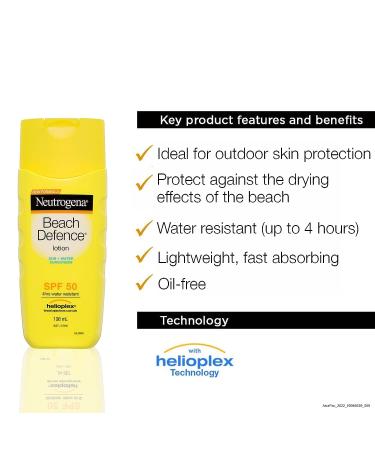 Neutrogena Beauty and the Beast Beach Defense SPF 70 Sunscreen Lotion - 6.7 oz - Buy Online on GoSupps.com