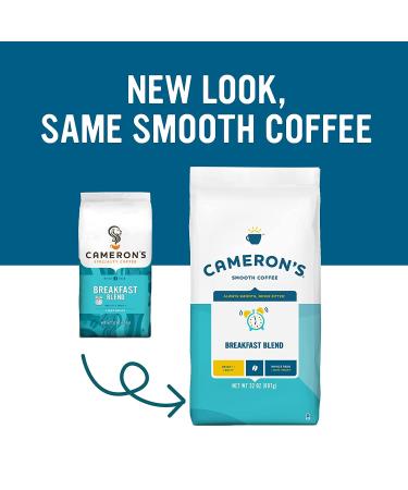 Cameron's Coffee Roasted Ground Breakfast Blend 32oz - 2lb Bag | Freshly Roasted Coffee | Pack of 1 - Buy Online on GoSupps.com