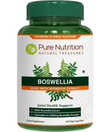 Pure Nutrition Boswellia Serrata Extract 600mg | 65% Boswellic Acids | Joint Health Support | Non GMO | 120 Veg Capsules | 60 Days Supply - Buy Online on GoSupps.com