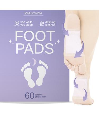 Foot Patch 100% Natural Organic Ginger Bamboo Foot Pads 60 Pads Remove Odor, Rapid Foot Care