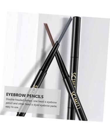PLAFOPE 2 1 Eyebrow Makeup Tools Automatic Rotating Pencil Make up Kit Pencil Brush Microblading Pencil 1 count (Pack of 1) Grey - Buy Online on GoSupps.com