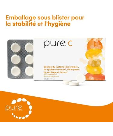 Pure C 36 Comprim s Hautement Dos s Vitamine C Comprim s V ganes Compl ment Alimentaire pour la Peau et le Renforcement du Syst me Immunitaire Comprim s de Complexe Vitamines C - Buy Online on GoSupps.com