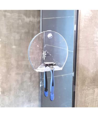 Beaupretty 2-Stage Anti-Drop Shower Razor & Mirror Organizer - Fogless Acrylic Travel Mirror for Effortless Shaving - Buy Online on GoSupps.com