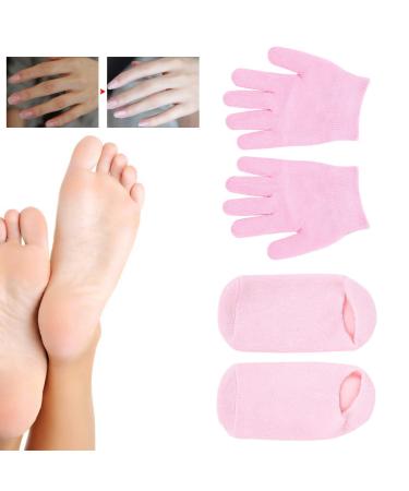 Moisturizing Gel Socks Gloves Set Soothe Skin Moisturizing Gloves for Rough Hands and Feet Dull and Aging People