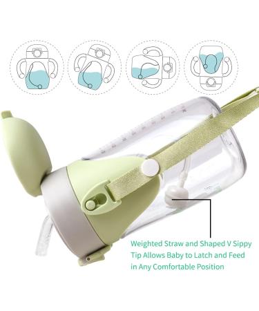 Bunnytoo 300ml Sippy Cup for Toddlers | BPA-Free Leak-Proof Spill-Free Night Trainer Cup with Silicone Spout | Suitable from 8+ Months | Green - Buy Online on GoSupps.com