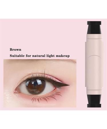 Crayons Eye-Liner Gel Tampon Eye-Liner Pliable for des Ailes Parfaites Eye-Liners Waterproof Stylo Eye-Liner Anti-bavures Stylo Eye-Liner Anti-bavures for D butants(Black+Brown) - Buy Online on GoSupps.com