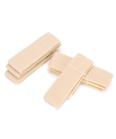 Elastic Toe Wraps 6pcs Toe Corrector Bandages Soft Finger Straightener for Overlapping Crooked Toes Toe Protector for Avoid Produce Friction Blisters