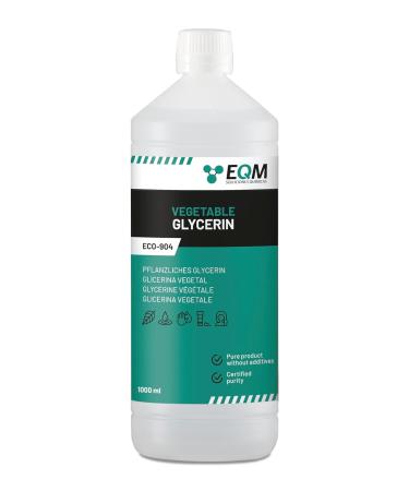 EQM Soluciones Qu micas |Eco-904 |Vegetable glycerin |1l |Purity 99.5% glycerin 100% natural |Natural moisturizer for hair and skin |Ideal for soaps shampoos creams etc. - Buy Online on GoSupps.com