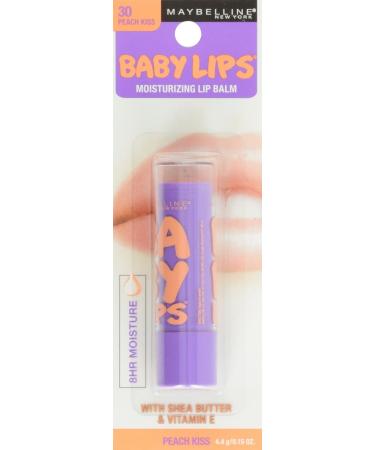 Maybelline Baby Lips Moisturizing Lip Balm Peach Kiss 0.15 Oz - Pack of 1 - Buy Online on GoSupps.com