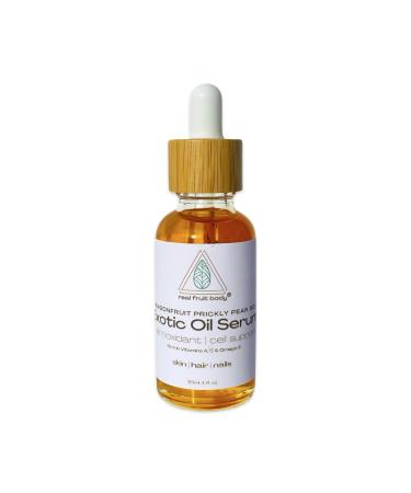 Real Fruit Body Dragonfruit Prickly Pear Goji Exotic Oil Serum - 100% Pure and Natural Vegan Leaping Bunny Certified Cruelty Free - 1 fl ounce | 30 ml 1 Fl Oz (Pack of 1)