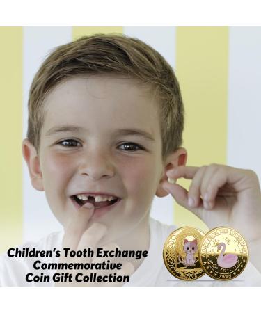 Palwin 12 Tooth Fairy Coins - Unique Patterns Goldtaler Souvenirs for Kids - Perfect Gift for Boys & Girls - Buy Online on GoSupps.com