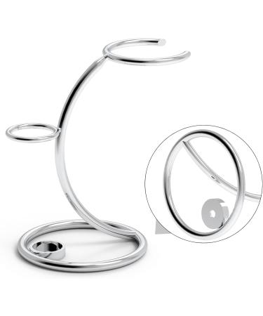 Linkidea Shaver Kit Storage Stand - Stainless Steel Holder for Safety Razor & Shaving Brush | Perfect for Bathroom & Shower | Compatible with Manual Razors (Silver - Buy Online on GoSupps.com