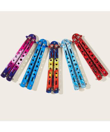 Comb Trainer Stainless Steel Unsharpened Slice Butterfly Training Comb for Beginner Red Practice Comb Trainer - Buy Online on GoSupps.com