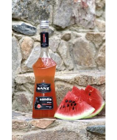  SANZ Sirup Sanz Watermelon Syrup Cocktail Syrup with 16% Watermelon Width No Dye 0.7 Litre - Buy Online on GoSupps.com