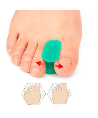 8 Pairs Silicone Toe Spacer Separator Bunion Straightener Hallux Valgus Corrector - Buy Online on GoSupps.com