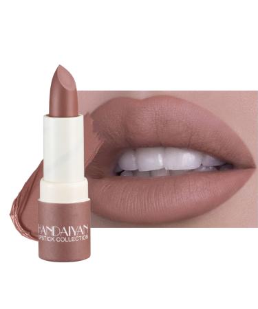 Beliky Girl Waterproof matte lipstick long-lasting moisturizing lipstick sexy rose-red velvet lipstick nude lipstick cosmetic lipstick for women (Amber)